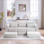 Ensemble de canapé modulaire rembourré, ensemble de canapé de salon modulaire en forme de L de 100 po avec 5 coussins, canapé-lit bricolage pour salon, appartement, chambre à coucher-296250966