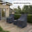 Rocker Estate Patio Two Person Seating Set Outdoor Furniture Covers