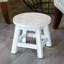 Marchepied en bois sculpté, papillons-1154179814