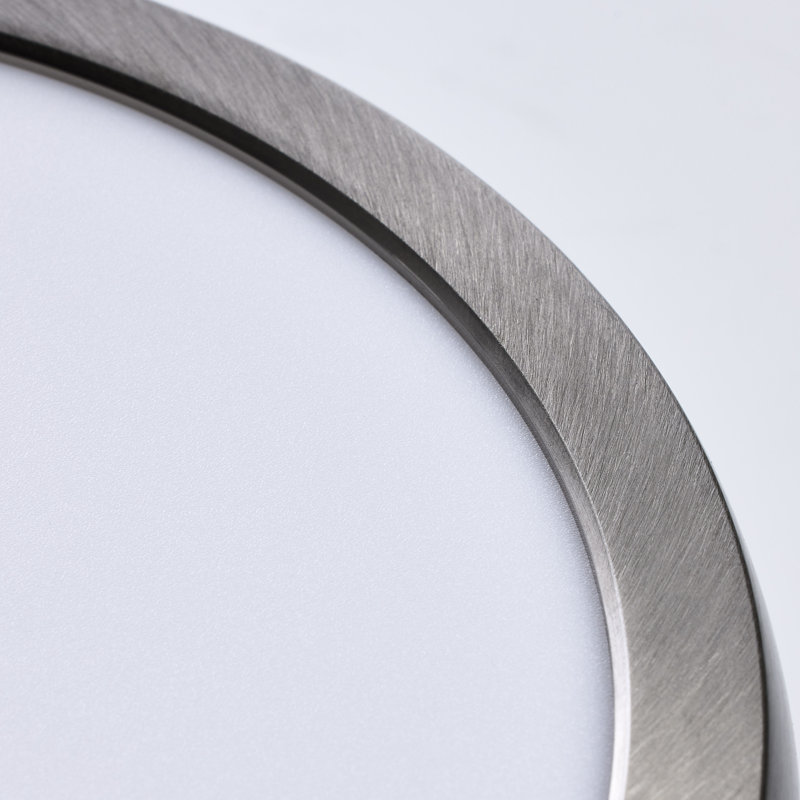 Blink Dimmable Circle Flush Mount, Brushed Nickel
