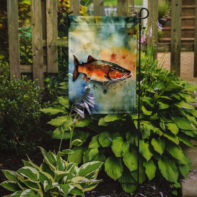 Drapeau de jardin double en polyester H 15,5 po x l 11,25 po