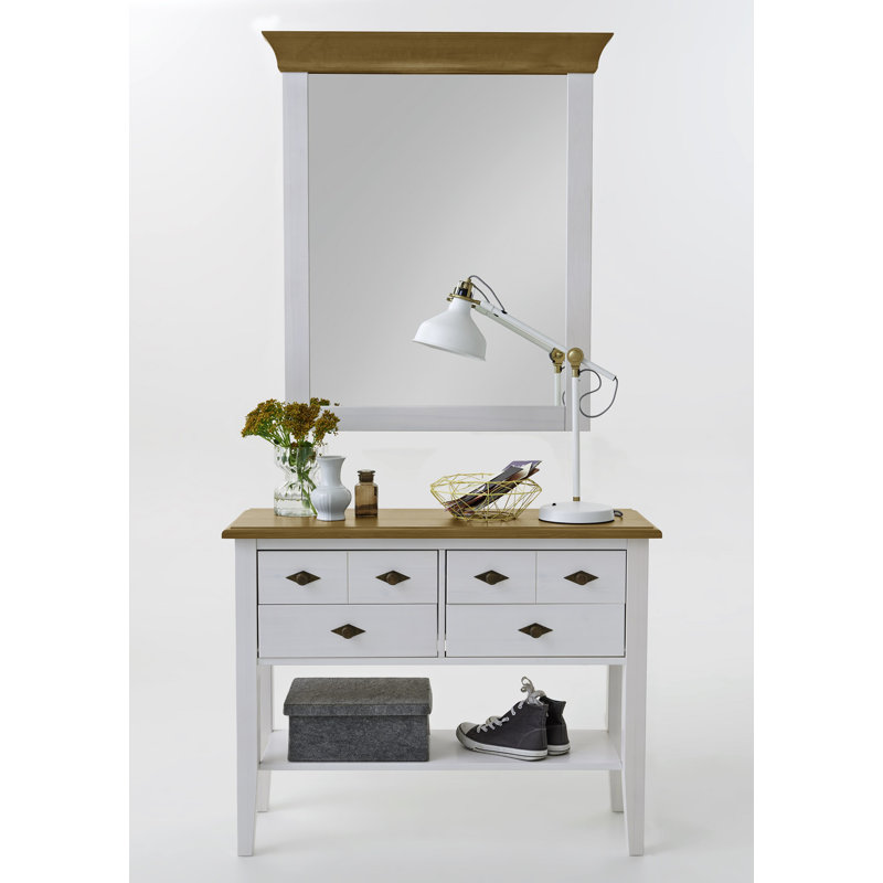 Hojanovice 101.9cm Sideboard, White/Leach-coloured