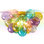 Lustre encastré 3 lumières en verre coloré avec globe en verre coloré et finition dorée pour chambre d'enfant, chambre à coucher, salle à manger et entrée
