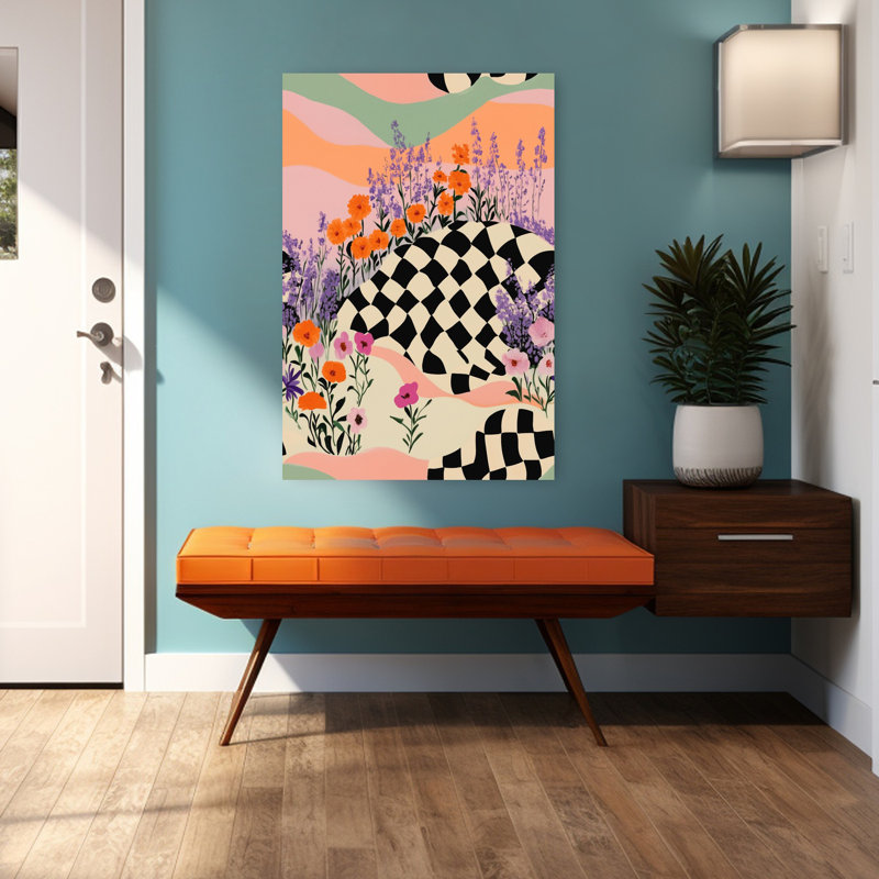 Art contemporain contemporain abstrait, H 48 po x l 32 po