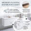 Meuble-lavabo double 60 po avec plateau en résine