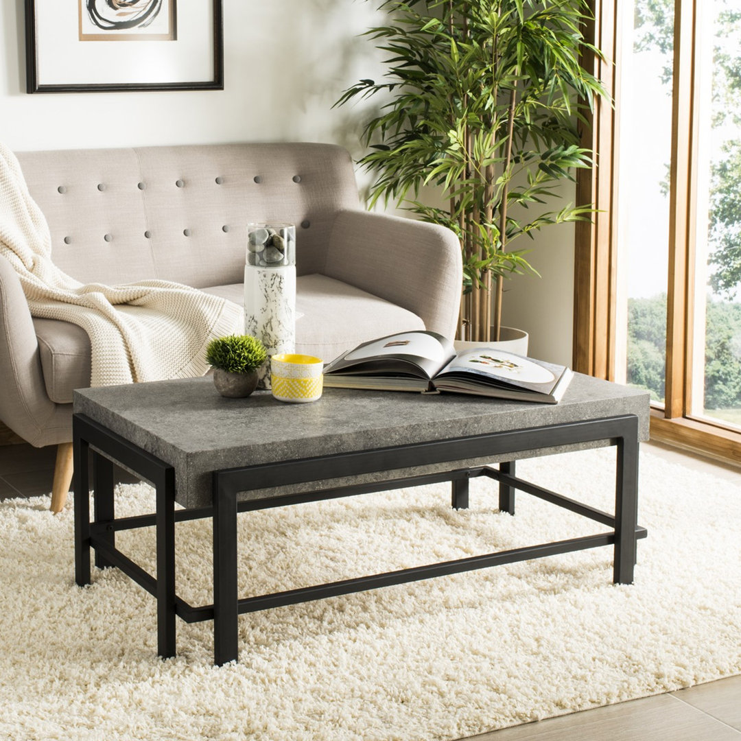 Oliver Rectangular Contemporary Coffee Table Ivy Bronx
