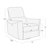 Santo Genuine Leather Swivel Power Recliner-107225108