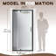 32-36" W x 72" H Framed Rectangle Reversible Shower Door with Tempered Glass