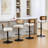 Adjustable Height 360° Swivel Bar Stools With Rattan Backrest-476788790