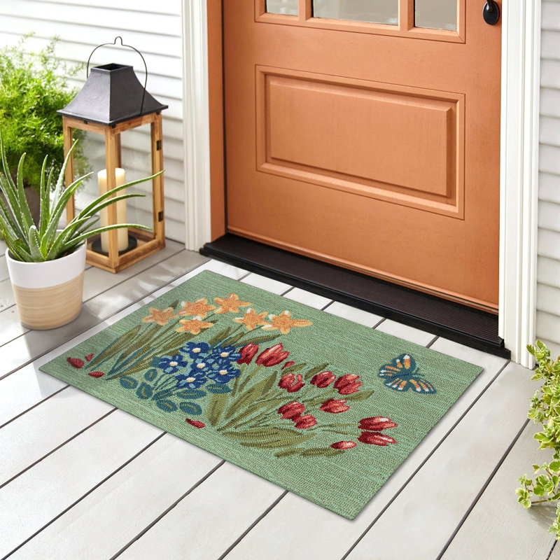Eldora Little Garden Indoor/Outdoor Mat, Rectangle 1'8" x 2'6"