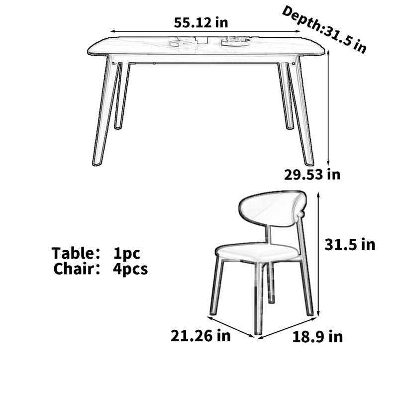 Lafon, 29.53"H x 55.12"L x 31.5"W