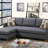 Polyfiber Sectional Sofa Living Room Furniture Reversible Chaise Couch Pillows Tufted Back Modular Sectionals (Sectional)-77832602-77832598-77832600