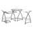 Verre transparent et argent est en rupture de stock