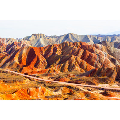 Photo géologique sur toile tendue, "Danye Zhangye"