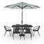 Alfie-Jack 6 - Person Patio Dining Set with Rectangular Table-1684092236