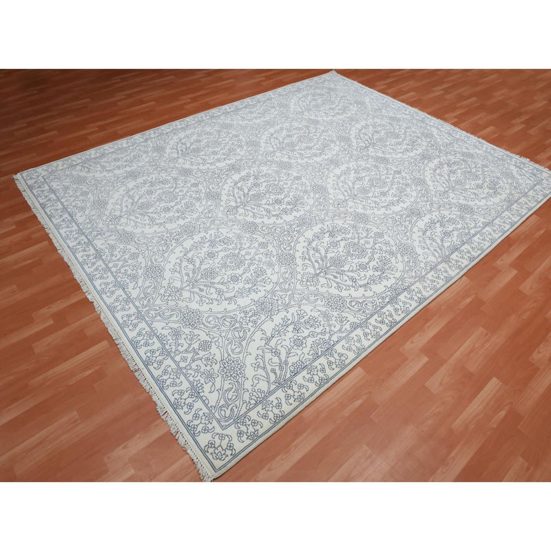 Tapis noué à la main 9 pi 4 po x 11 pi 9 po ivoire 9 pi 4 po x 11 pi 9 po 66FE88B0855641D3AD976D1F3D8B6BC9