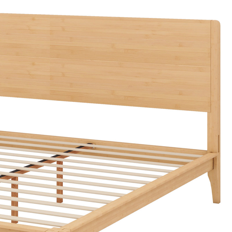 Lit plateforme Wood, Naturel