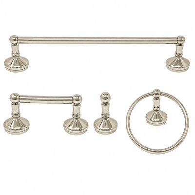 Ensemble de quincaillerie d'accessoires de salle de bain 4 pièces Sacramento P4BSAC18