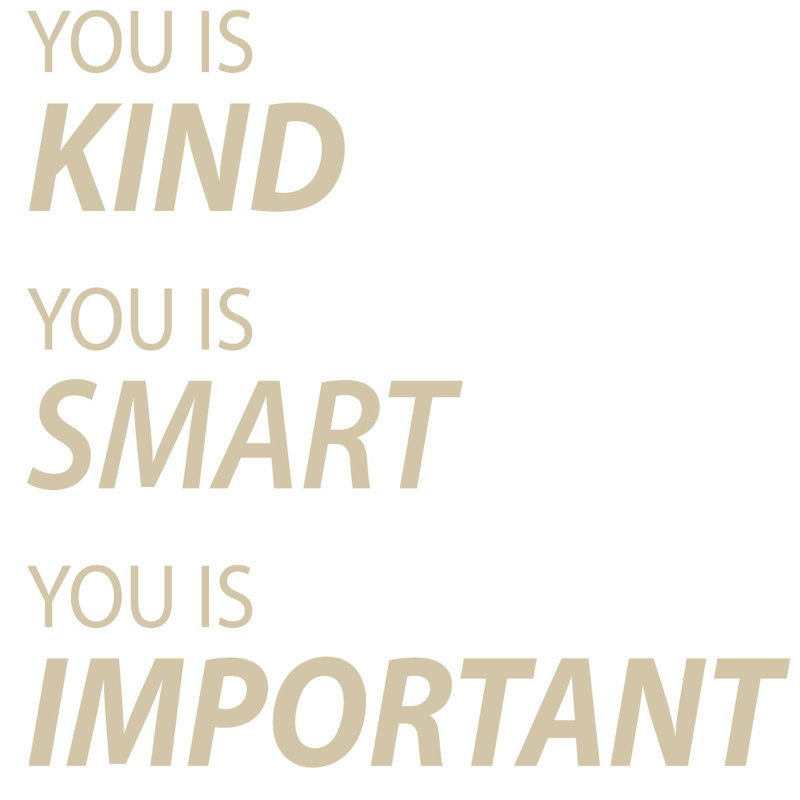 Text & Numbers Non-Wall Damaging Wall Decal, Beige, 60" H x 60" W x 0.01" D