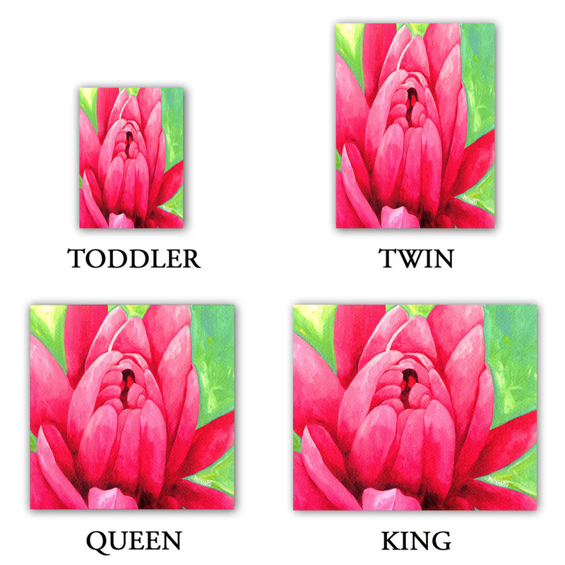 Ensemble de housse de couette waterlily, 1 housse de couette grand + 2 taies standards