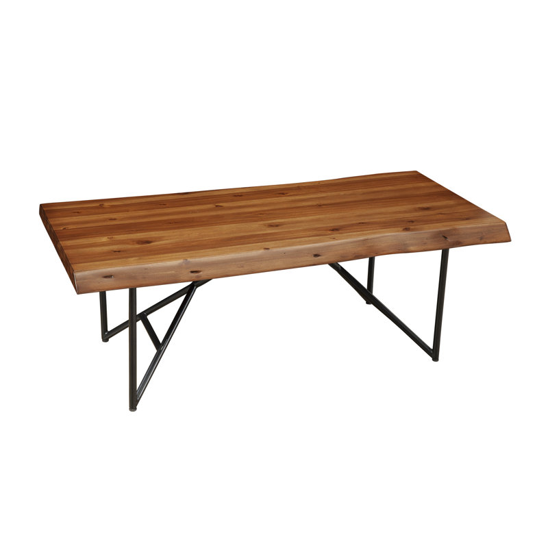 Winschoten Live Edge Coffee/Cocktail Table, Light Walnut