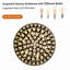 Lustre en cristal 20 lumières de luxe moderne 20 lumières encastrées noir mat-130217871