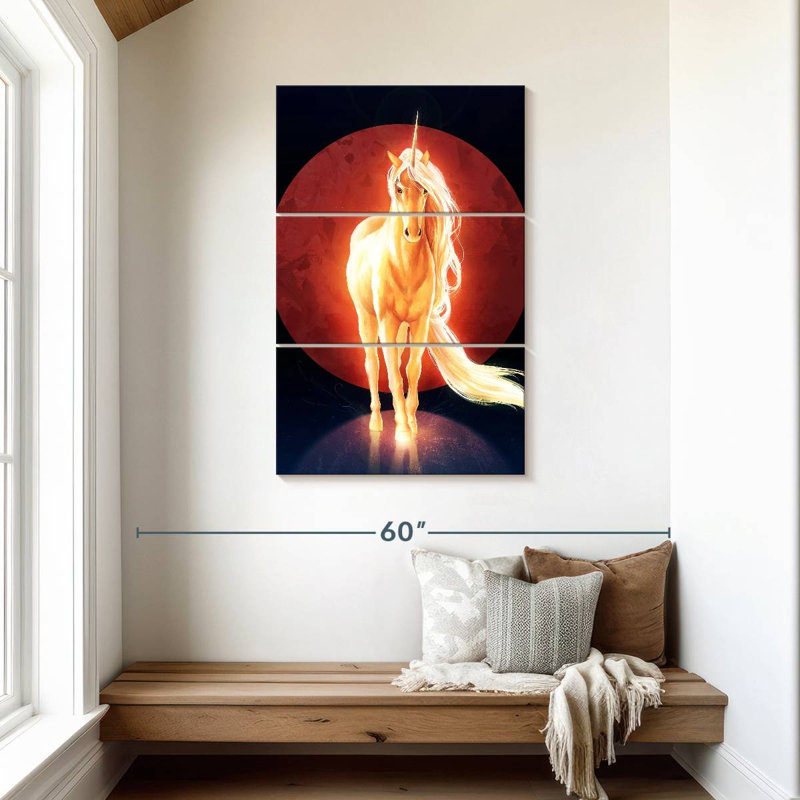 Brampt The Last Unicorn, 45" H x 28" W