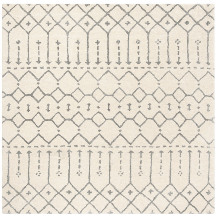 Griffiths Hand Tufted Wool Geometric Rug