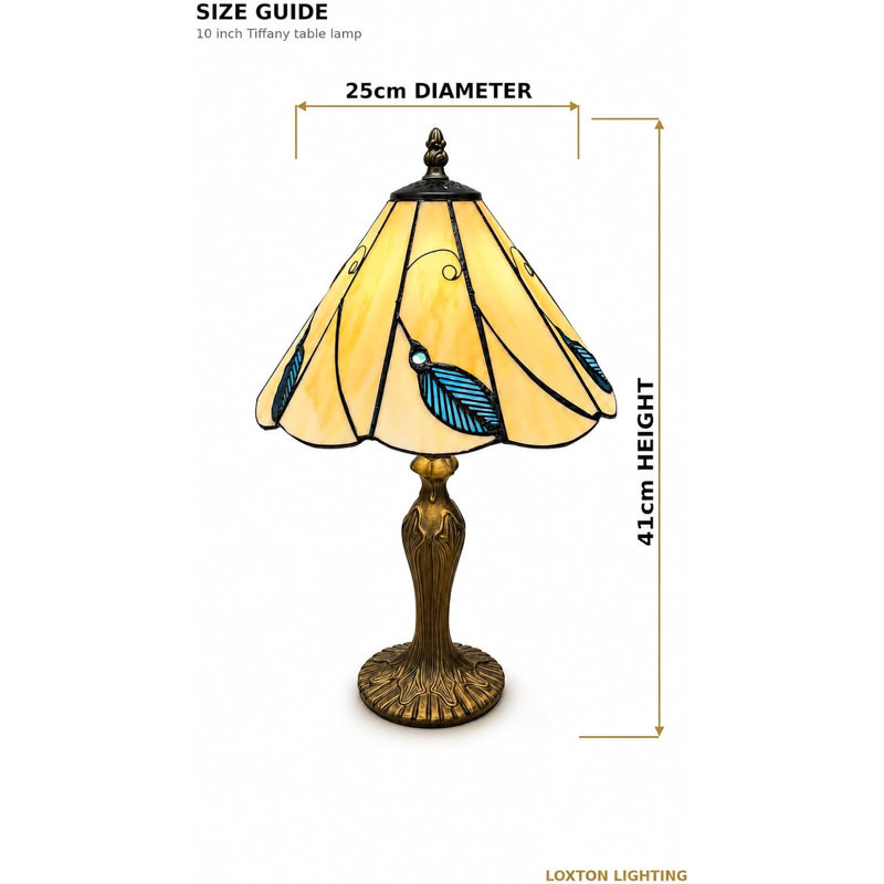 Ashelynn Resin Table Lamp, Blue