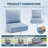 6" Thick Outdoor Cushions 22X24x6, Deep Seat Patio Cushions With Removable Cover, Waterproof & Fade Resistant Replacement For Wicker Chair, Loveseat, Sofa-1657228763