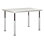 Solid Wood Adjustable Rectangle 2 Students Activity Table