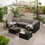 Miacomet Modular PE Rattan Garden Sofa Set and Table for Modern Gardens and Patios (Cover Included)-759147928-716815922