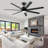 56" Outdoor Ceiling Fan with Waterproof, 7 Blades, Quiet DC Motor, Dimmable 3 Color LED Light, Remote Control, and Multiple Downrods for Patio & Indoor Use-1838362106-1827491610