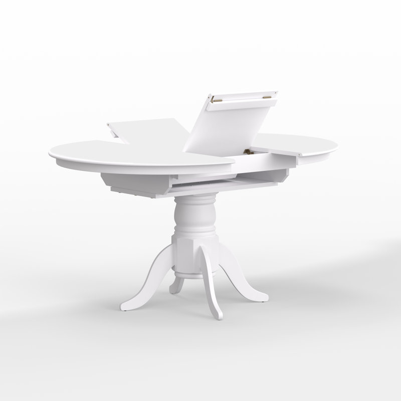 Table de salle à manger Anisia, Blanc, Blanc