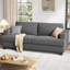 Canapé 84,2 "rembourré 84,2", ensemble 2 pièces en lin pour salon en appartement-696429296