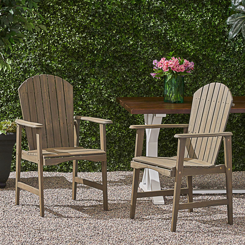 Ensemble de 2 chaises Adirondack, Gris