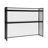 45.28 Inch Desktop Bookshelf, 2 Tier Metal Storage Shelf Organizer for Office Desk Books and Files