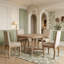 Ensemble de table de salle à manger extensible cinq pièces avec chaises rembourrées-936754625