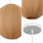 Suspension DEL Sia de 16 po à une lumière, style scandinave Japandi, en métal avec abat-jour globe côtelé en forme de cocon.-637972036