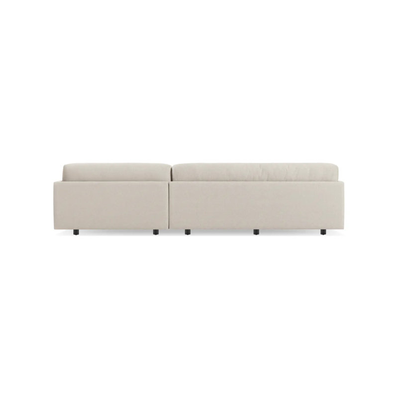 Sunday Chaise Sectional, Sanford Natural Linen, Left Hand Facing