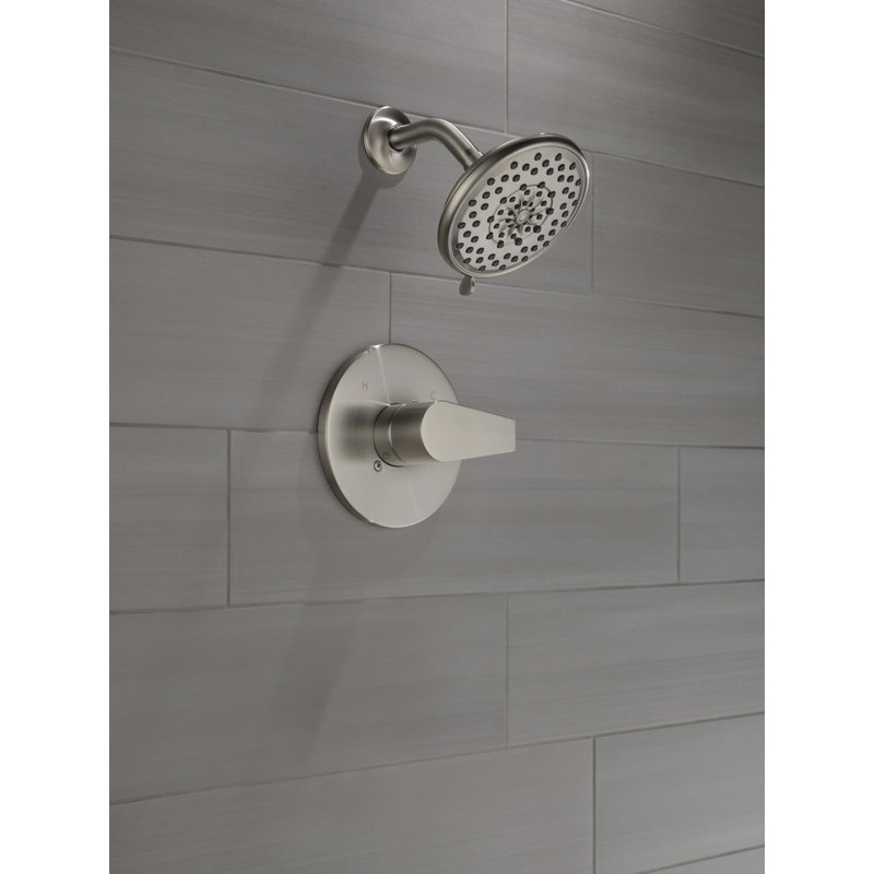 Xander Shower Faucet with Rough in-Valve, Stainless