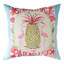 Coussin décoratif carré manuel en polyester 18 po manuel Wood Wooders & Weavers