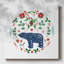 Oiseau de Noël sur toile-1511665017