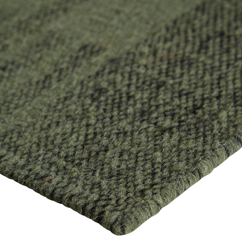 Alhambra Striped Wool Hand Woven Area Rug, Rectangle 140 x 200cm
