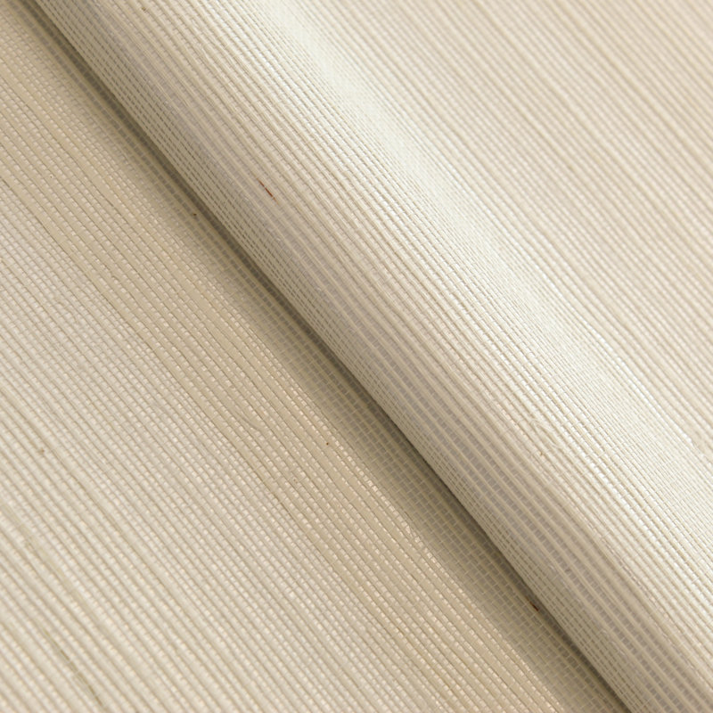 Sisal Monochromatic Authentic Grasscloth Wallpaper, Silver Metallic