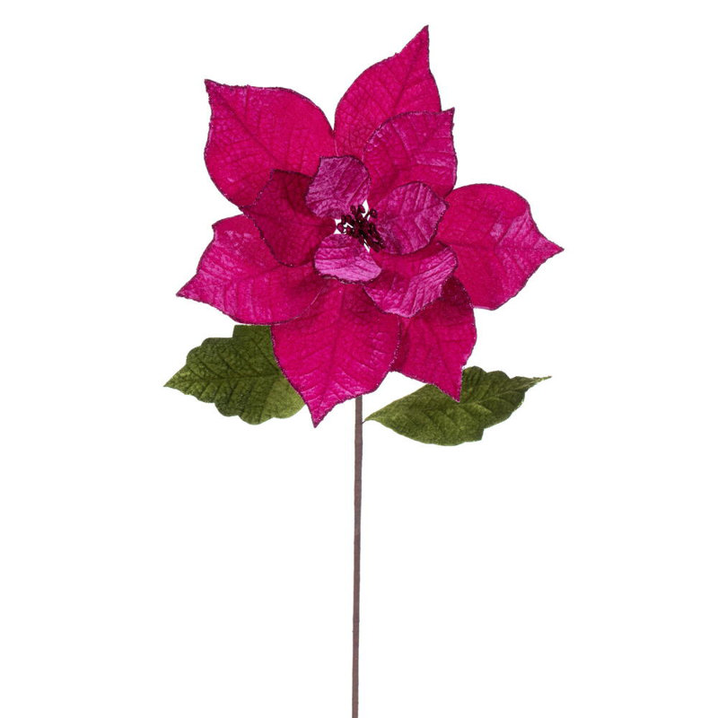 Tige de poinsettia 12 "x 20" Il comprend quatre pièces par sac., Crème