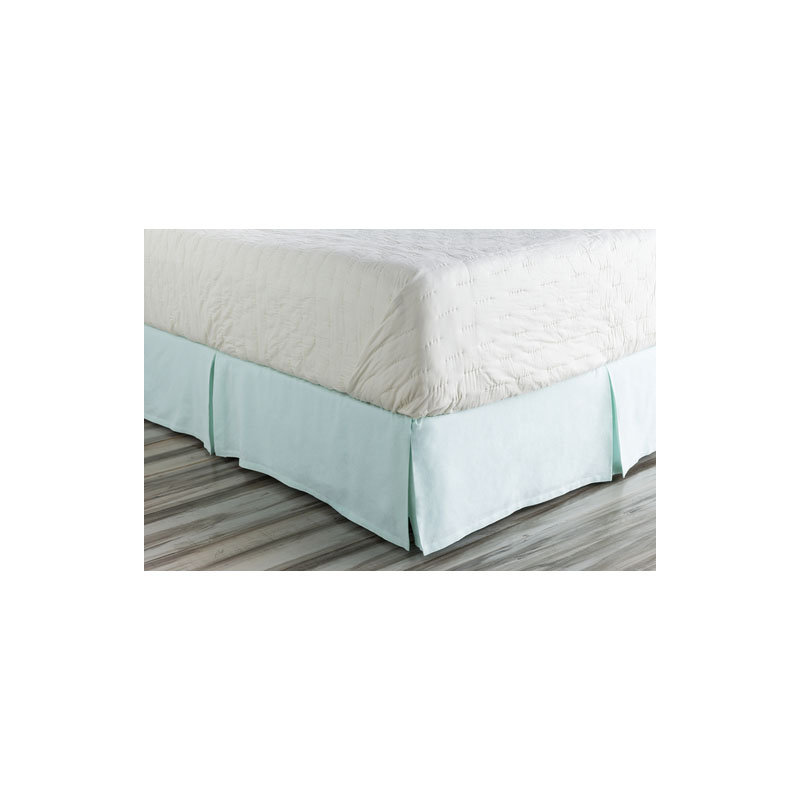 Anniston Tailored Bed Skirt, Blue, Twin