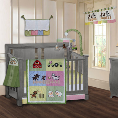 Ensemble de literie pour lit de bébé 9 pièces Simpkins Barnyard Farm