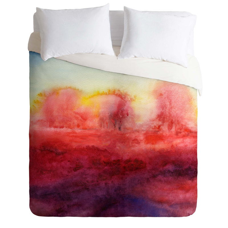 Jacqueline Maldonado Polyester Abstract Duvet Cover, Queen Duvet Cover + 2 Standard Shams