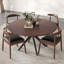Table ronde en bois 47,2 po Crossroads-1725556404
